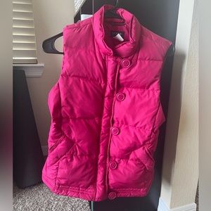 J Crew Red Puffer Vest